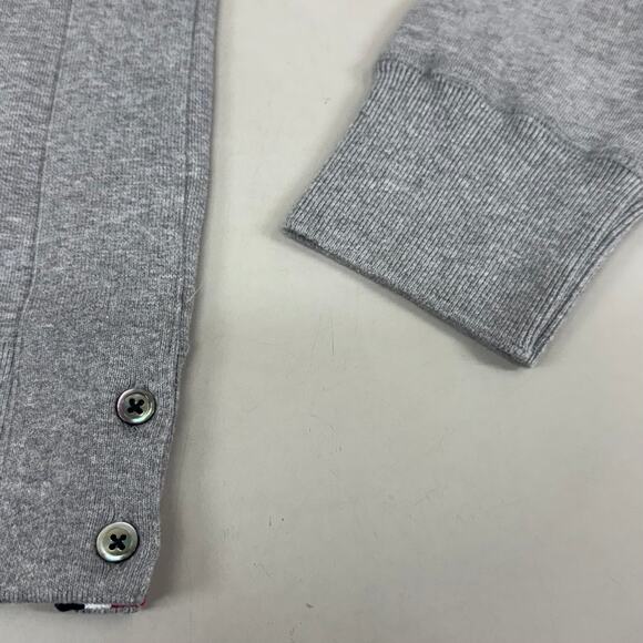 THOM BROWNE Crew Neck Classic Pullover LoopBack Men's Sz 1 Grey MJT085A-03377 - Picture 4 of 12